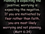 Are you planning or&nbsp;worrying?