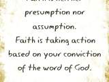 Walking by faith..